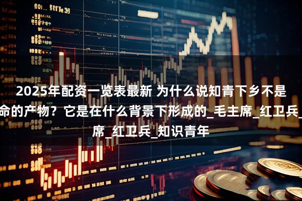 2025年配资一览表最新 为什么说知青下乡不是文化大革命的产物？它是在什么背景下形成的_毛主席_红卫兵_知识青年
