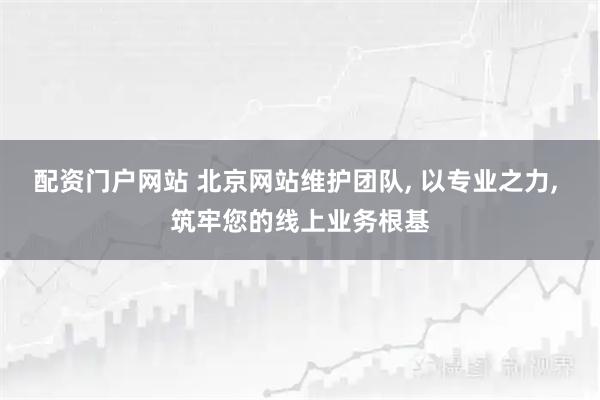 配资门户网站 北京网站维护团队, 以专业之力, 筑牢您的线上业务根基
